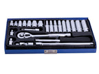 1/4in Metric Socket Set, 24 Piece                                               