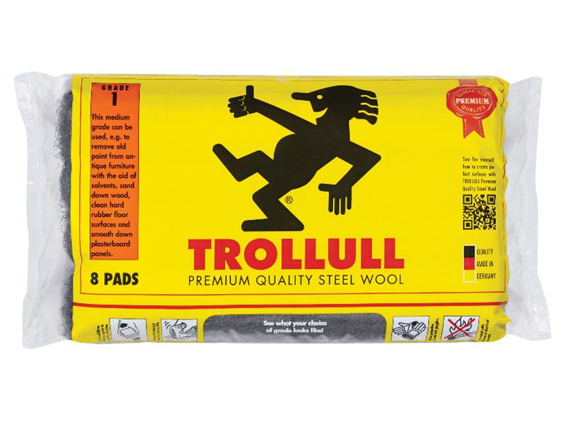 Extra Large Steel Wool Pads Grade 00 165g (Pack 8)