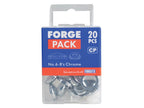 Domed Cover Cap Chrome No. 6-8 Forge Pack 20                                    