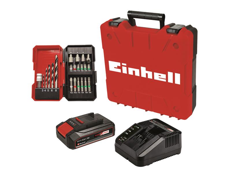 TE-CD 18/2 Li-I + 22 Power X-Change Combi Drill 18V 1 x 2.5Ah Li-ion            