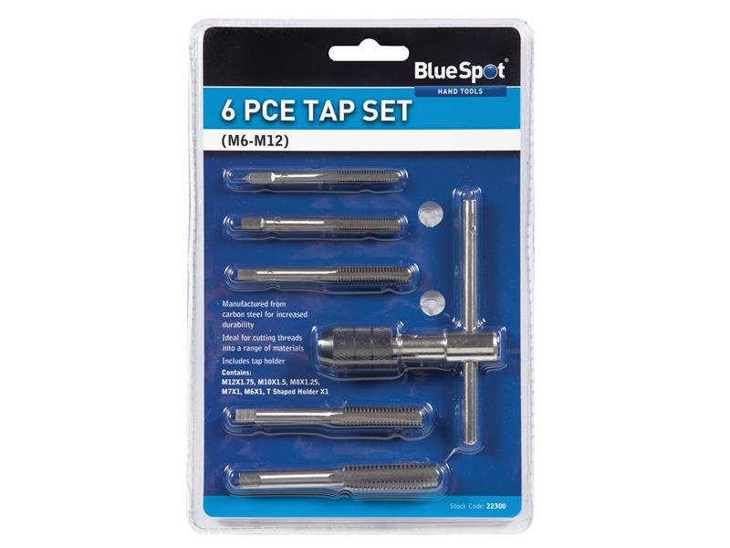 Tap Set (M6-M12), 6 Piece                                                       