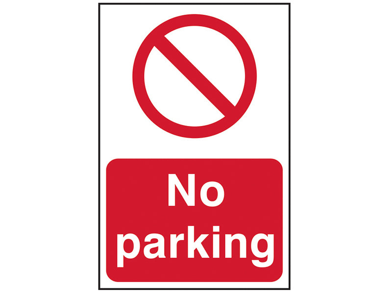 No Parking - PVC Sign 200 x 50mm