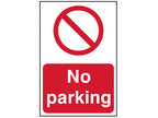 No Parking - PVC Sign 200 x 50mm