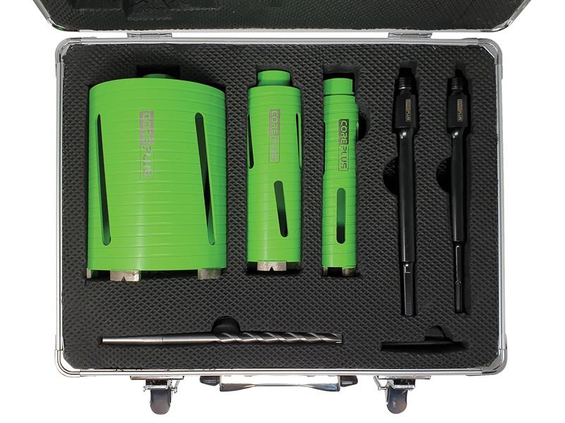 DCDKIT7 Diamond Dry Core Drill Bit Set, 7 Piece                                 