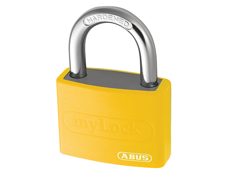 T65AL/40mm My Lock Aluminium Padlock White Keyed Alike 6401