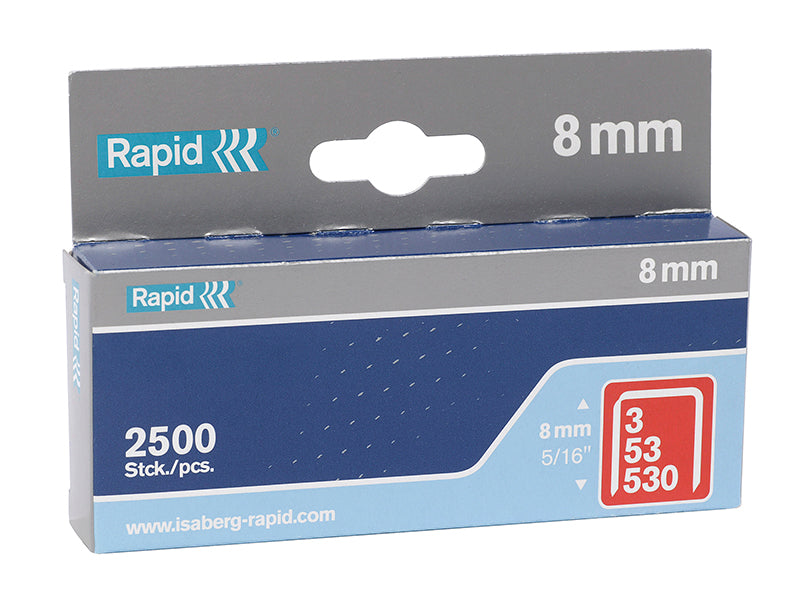53/8B 8mm Galvanised Staples (Box 5000)