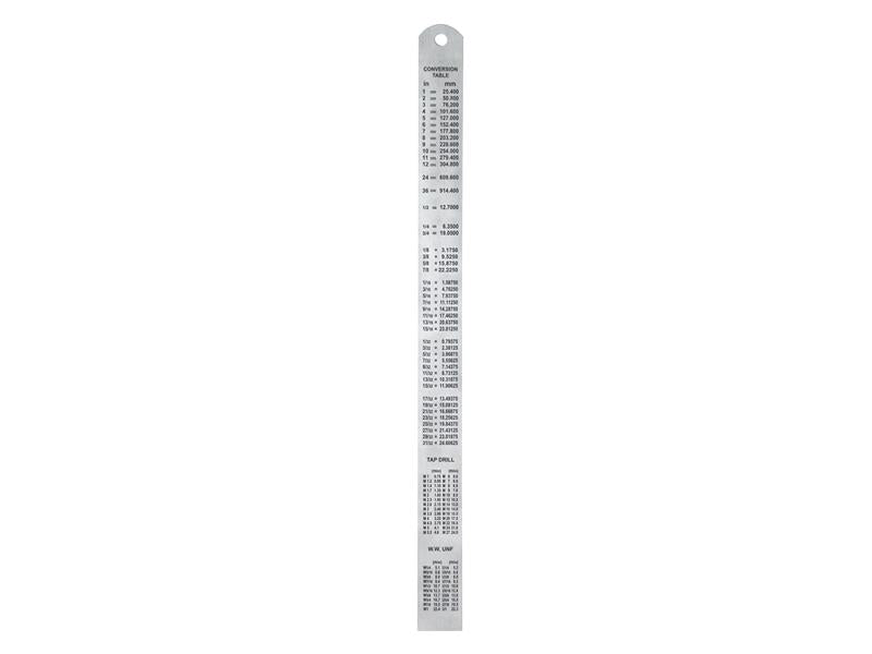 Steel Rule 300mm / 12in x 25mm                                                  