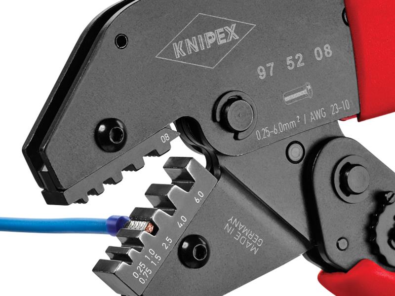 97 52 08 Crimping Pliers for Cable Links or Ferrules                            