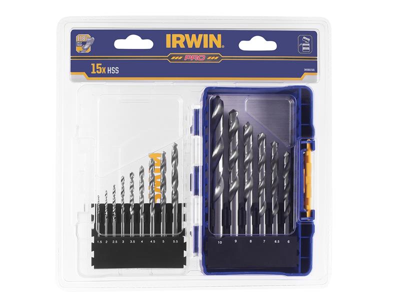 HSS Pro Drill Bit Set, 15 Piece                                                 