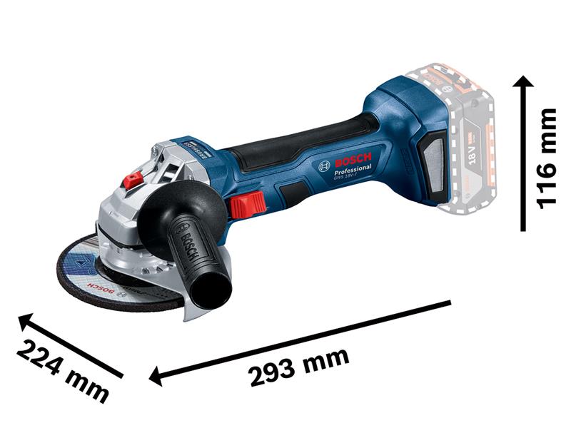 GWS 18V-7 Professional Angle Grinder 125mm 18V Bare Unit                        