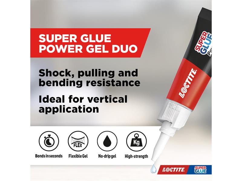 Super Glue Power Gel Tube 2 x 3g