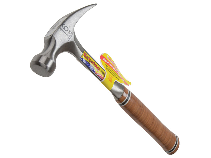 E20S Straight Claw Hammer - Leather Grip 560g (20oz)