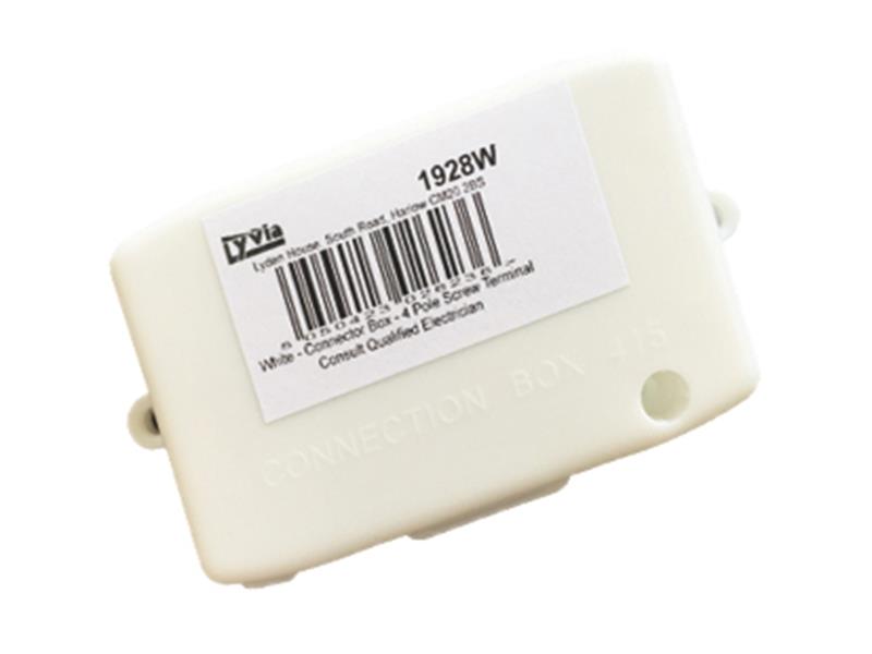 4 Pole Connection Box White                                                     