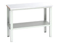 Cubio Adjustable Bench with Shelf, Steel Clad Top 1500 x 750mm