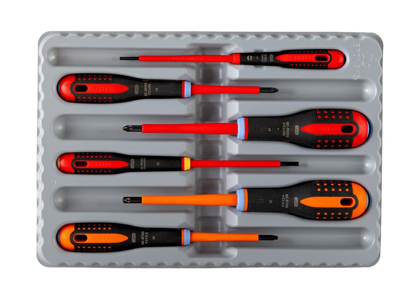 BE-9884S ERGO™ VDE Insulated Screwdriver Set, 6 Piece