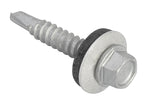 TechFast Hex Head Roofing Screw Self-Drill Light Section 5.5 x 32mm Pack 100    