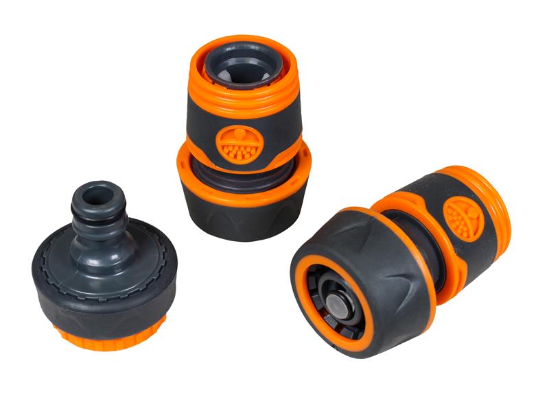 3/4in Plastic Hose Fittings Kit, 3 Piece                                        