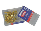 Wood Screw Slotted Raised Head Solid Brass 1in x 8 ForgePack 16                 