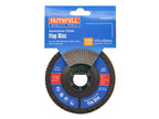 Aluminium Oxide Flap Disc 125 x 22mm Mixed Grit (3 Pack)