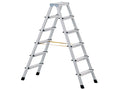Anodised Double-Sided Steps, Open 2.38m 2 x 10 Rungs