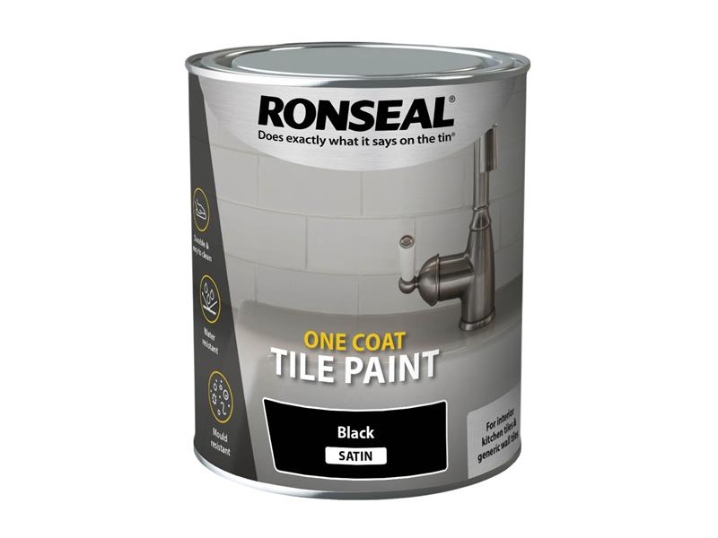 One Coat Tile Paint White Satin 750ml
