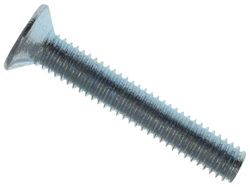 Machine Screw Pozi Compatible CSK ZP M6 x 50mm Box 25