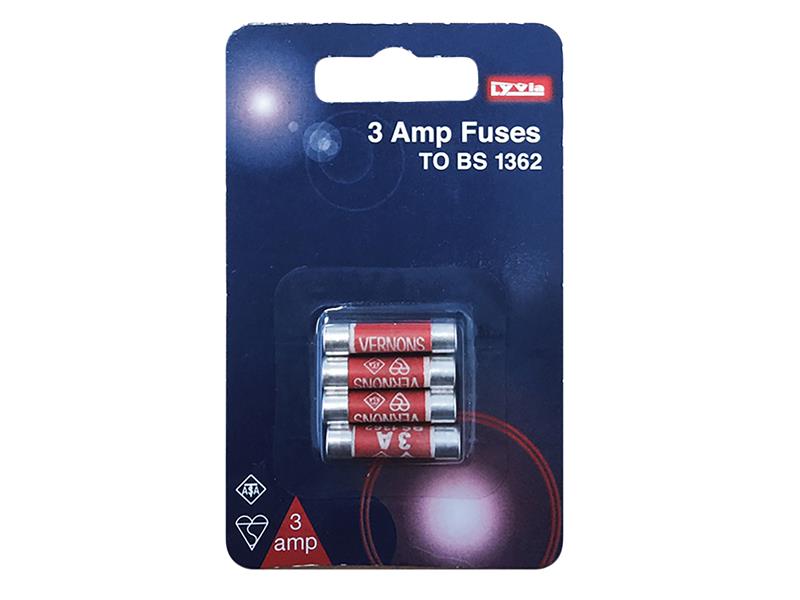 3A Fuse (Pack of 4)                                                             