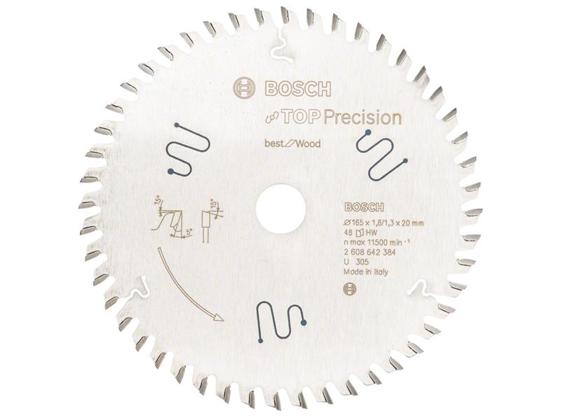 Best for Wood Circular Saw Blade 165 x 20mm x 48T                               