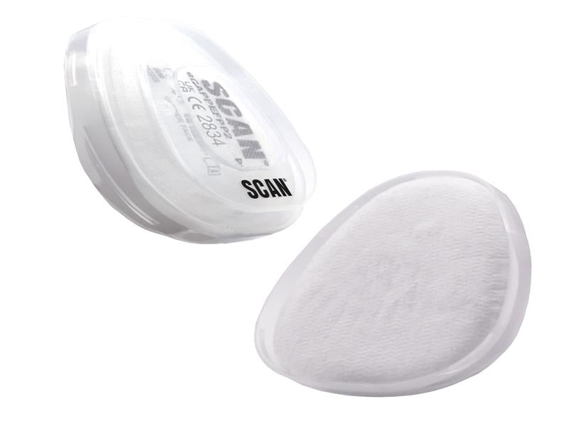 Twin Half Mask P2 Replacement Particle Filter Material (Pack of 2)