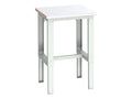 Cubio Adjustable Bench, Steel Clad Top 750 x 750mm