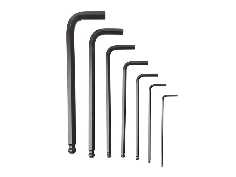 Metric Ball Point Hexagon Key Set, 7 Piece