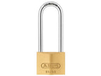 65/40mm Brass Padlock 63mm Long Shackle Keyed Alike 6405