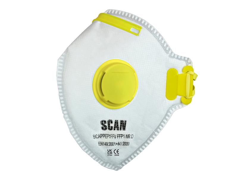 Fold Flat Valved Disposable Mask FFP1 (Pack of 10)