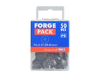 Pozi Compatible Cover Cap Dark Brown No.6-8 Forge Pack 50                       