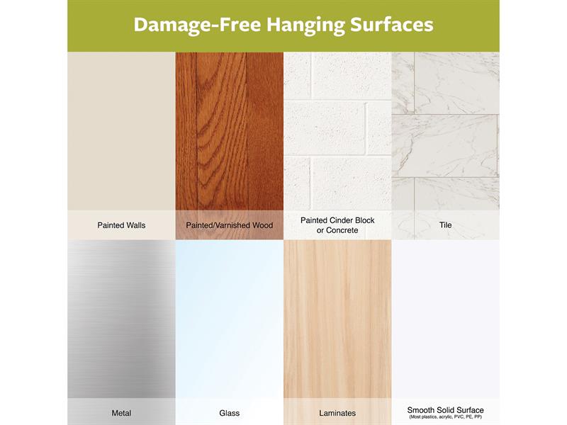 Picture Hanging Strips Set, Medium & Large (Pack 12)