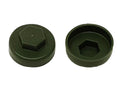 TechFast Cover Cap Olive Green 19mm (Pack 100)                                  