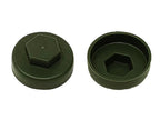 TechFast Cover Cap Olive Green 19mm (Pack 100)                                  