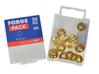 Screw Cup Washer Brass No.8 ForgePack 20                                        