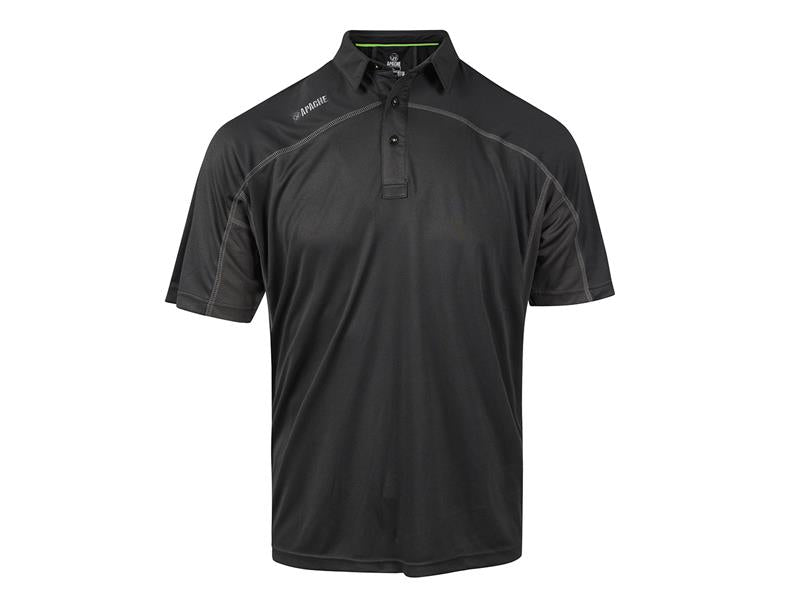 Langley Black Performance Polo Shirt - XXL (47/49in)                            