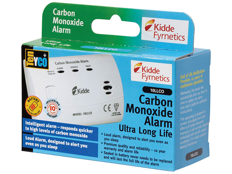 10LLCO 10-Year Sealed Battery Carbon Monoxide Alarm                             