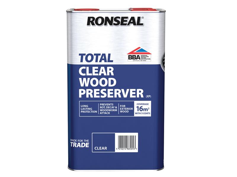 Trade Total Wood Preserver Light Brown 5 litre