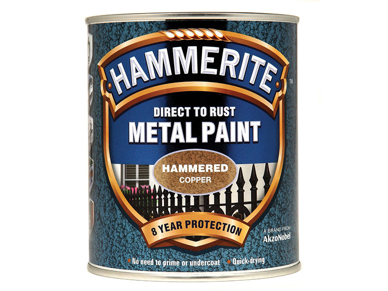 Direct to Rust Hammered Finish Metal Paint White 750ml