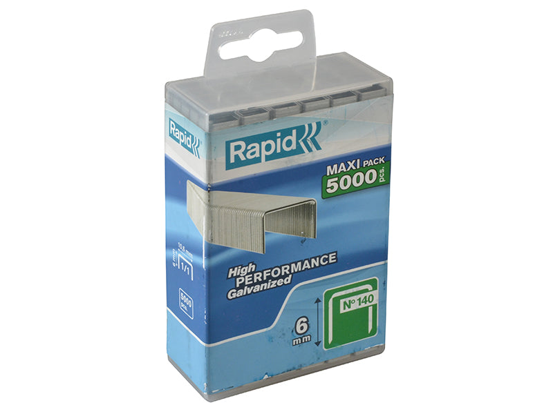 140/8 8mm Galvanised Staples (Poly Pack 5000)