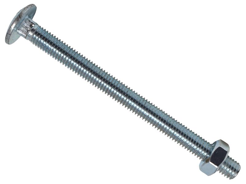Cup Square Hex Bolt & Nut ZP M10 x 70mm Box 25