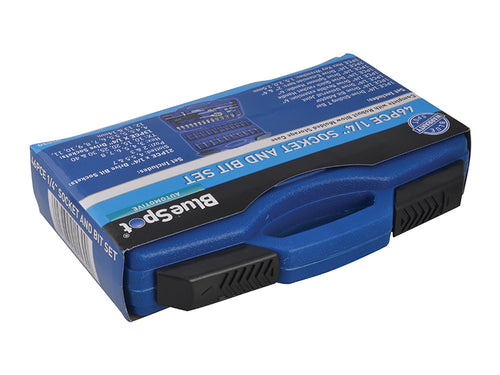 1/4in Square Drive Socket & Bit Set, 46 Piece                                   