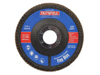 Aluminium Oxide Flap Disc 125 x 22mm Mixed Grit (3 Pack)