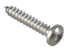 Self-Tapping Screw Pozi Compatible Pan Head SS 1in x 10 ForgePack 15            