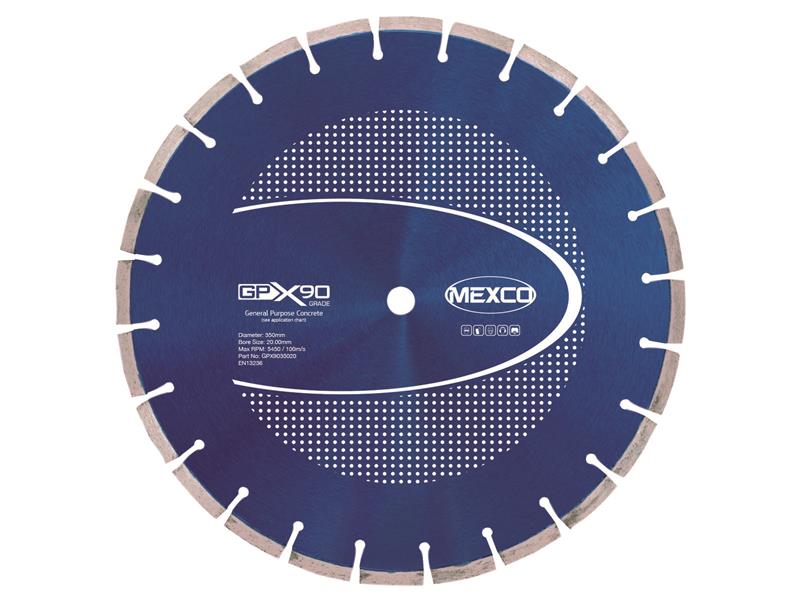 GPX90 Concrete Diamond Blade 600 x 25.4mm