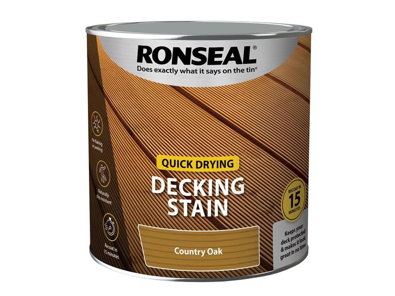 Quick Drying Decking Stain Rich Teak 5 litre
