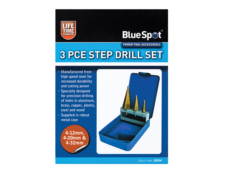Step Drill Set 4-32mm  3 Piece                                                  